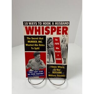 Vintage Whisper Magazine September 1958 Tommy Jackson Murder Inc Abe Reles